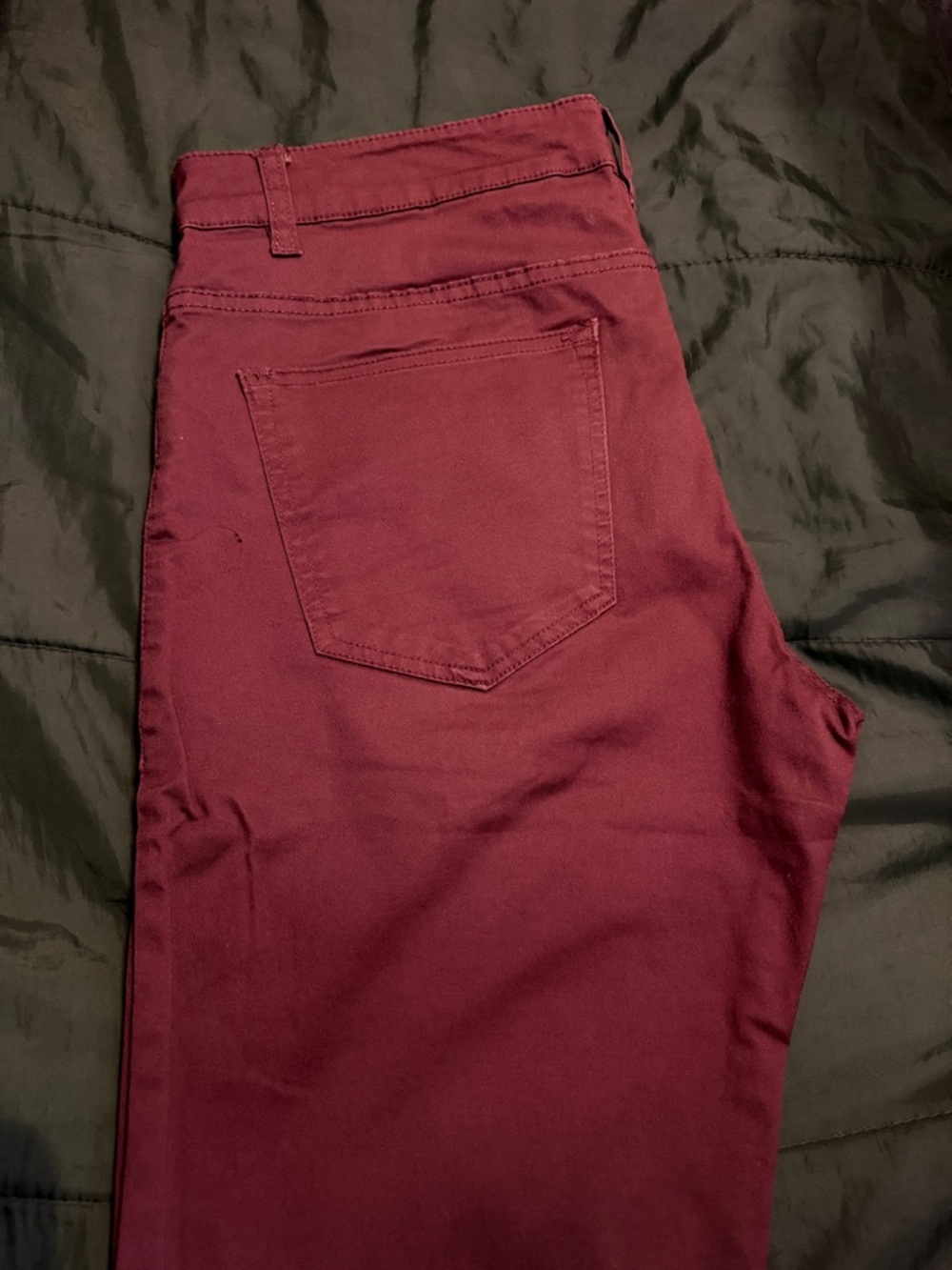 Forever 21 Maroon Slim Fit Chinos